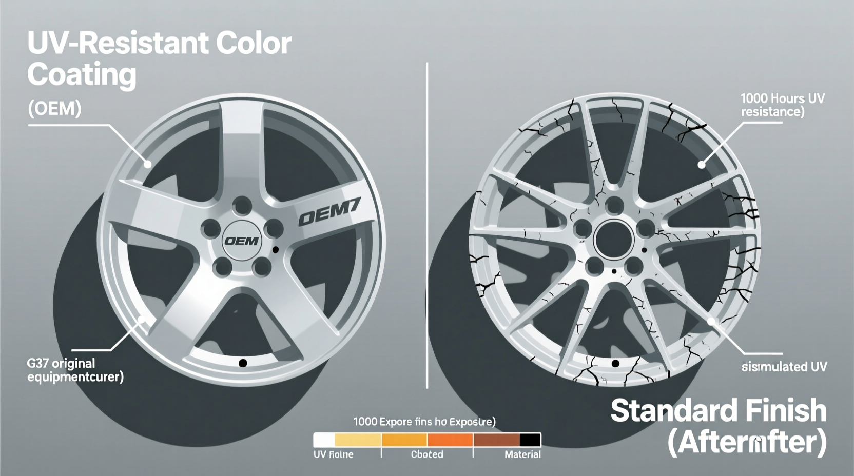 G37 Wheel Color UV Resistance: OEM vs Aftermarket Comparison