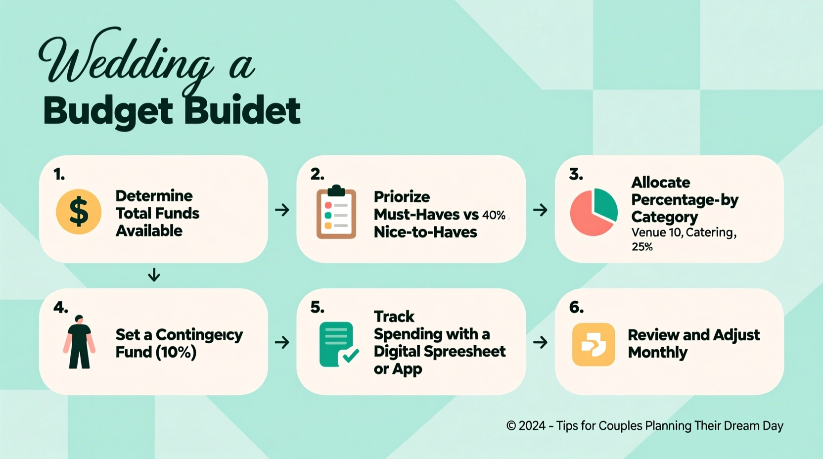 how to set a wedding budget