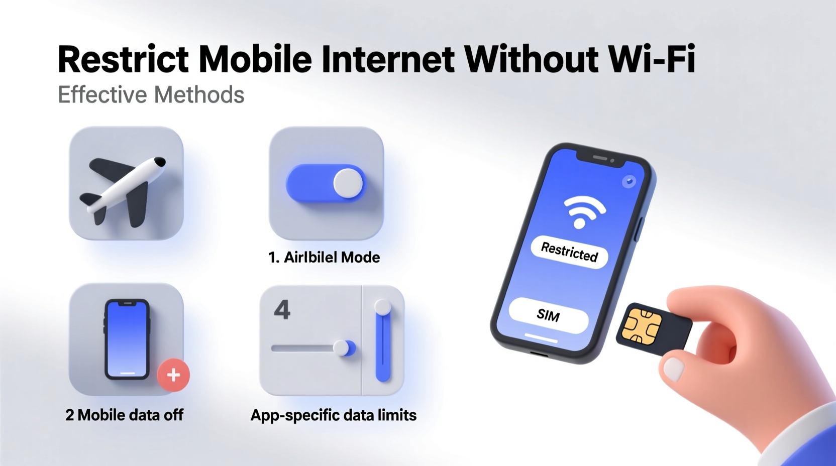 effective ways to restrict mobile phone internet access without wi fi