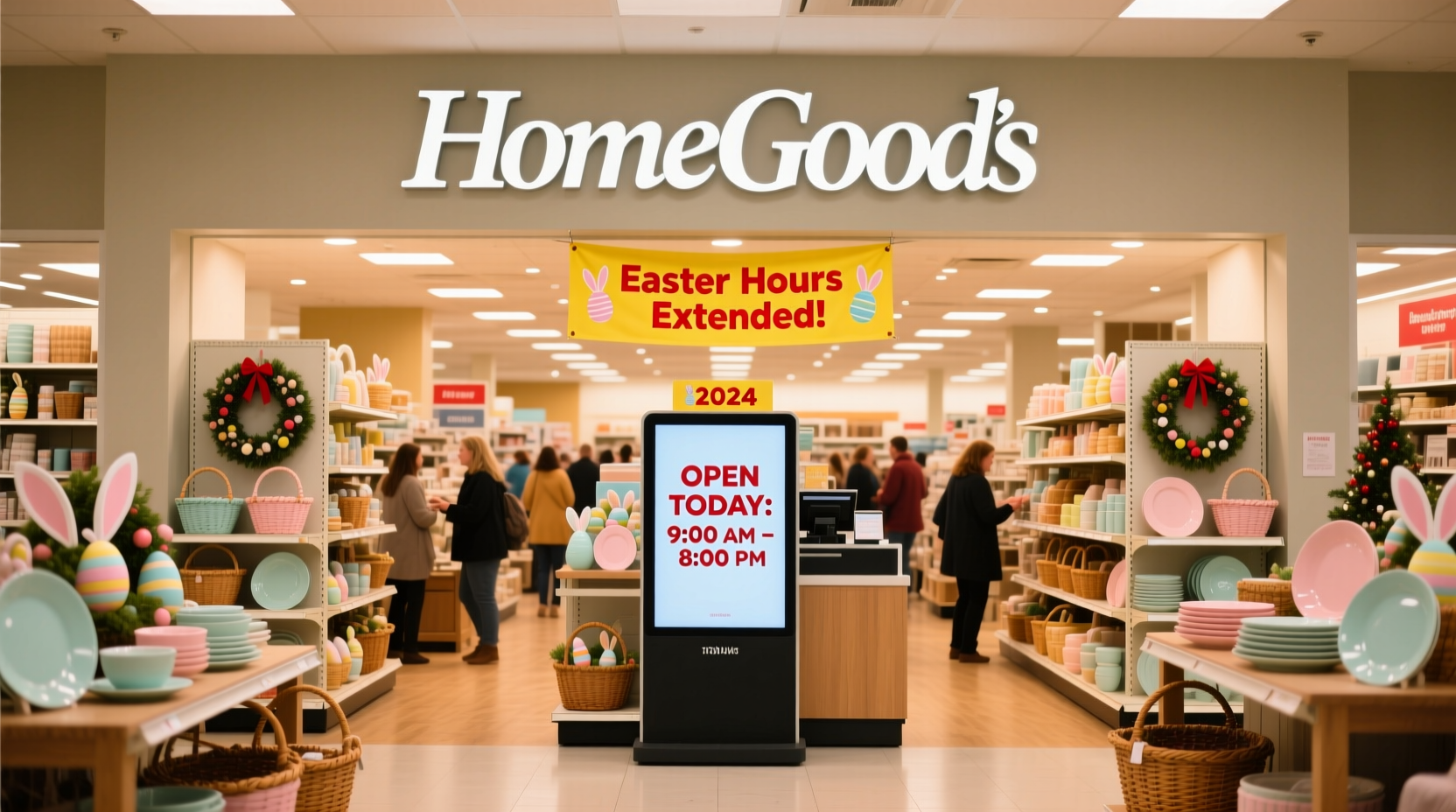 is home good open on easter