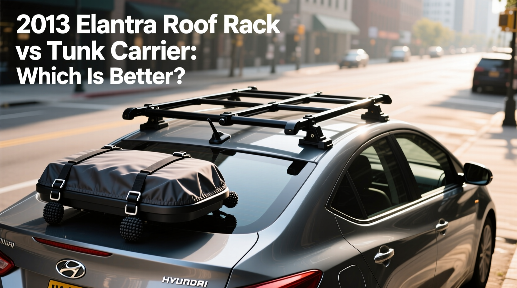 elantra 2013 roof rack vs trunk carrier