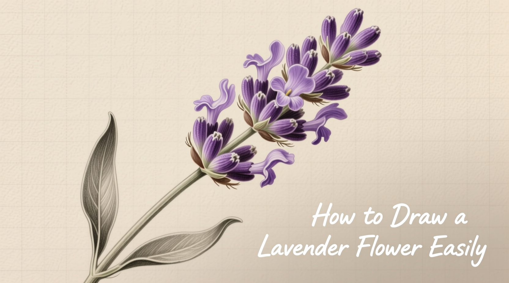 how to draw a lavender