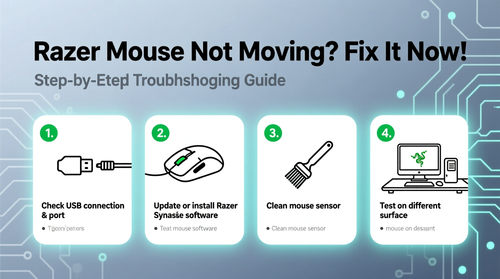 razer mouse not moving troubleshooting fixes explained