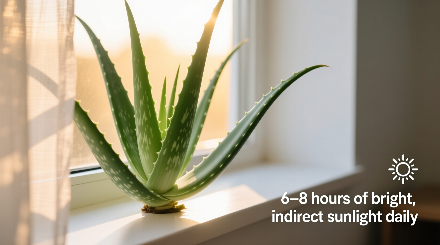 how much sun does aloe plant need