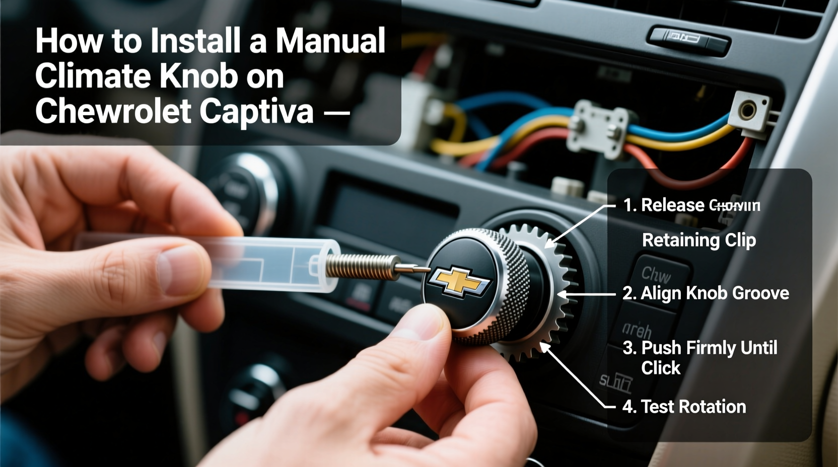 captiva manual knob install