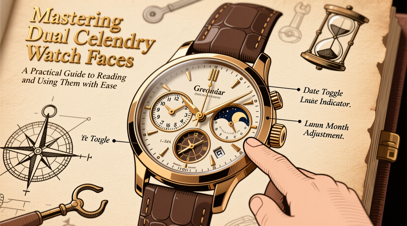 mastering dual calendar watch faces a practical guide to reading and using them with ease