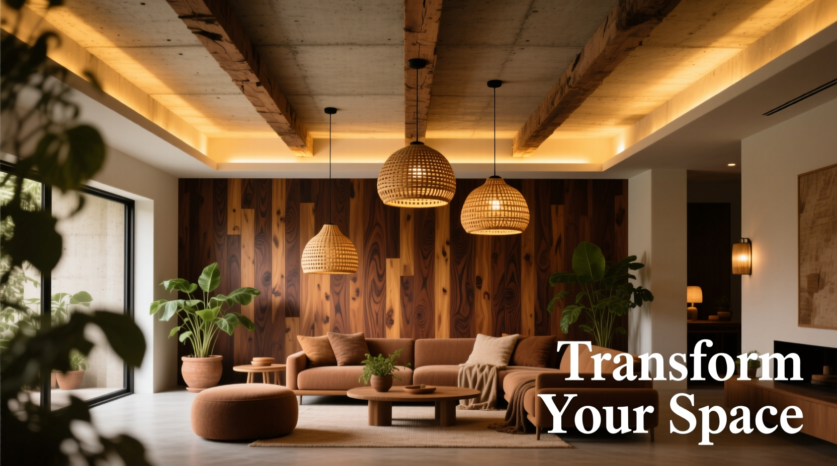 creative ways to transform a concrete ceiling into a warm and inviting home feature