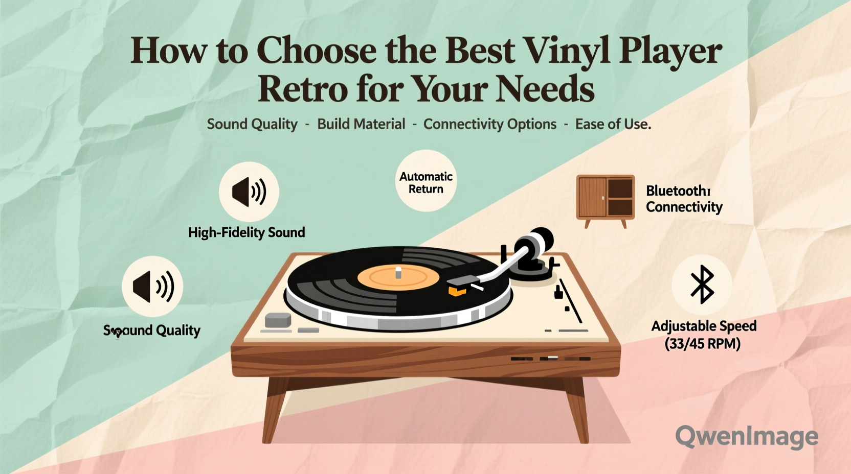 vinyl player retro