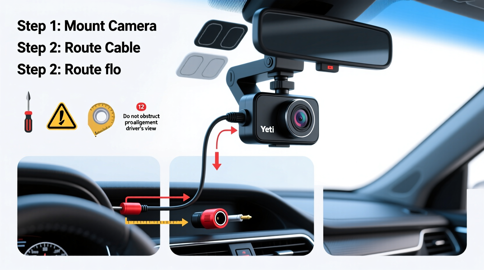 Yeti Dash Cam Install Guide Full Step by Step Wiring Mounting