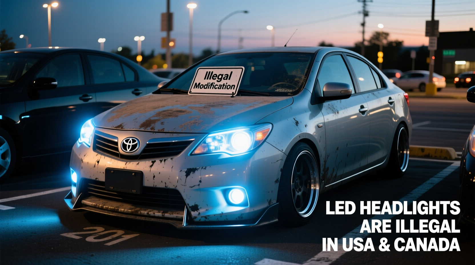 2011 Corolla LED Headlights Are Illegal in USA & Canada