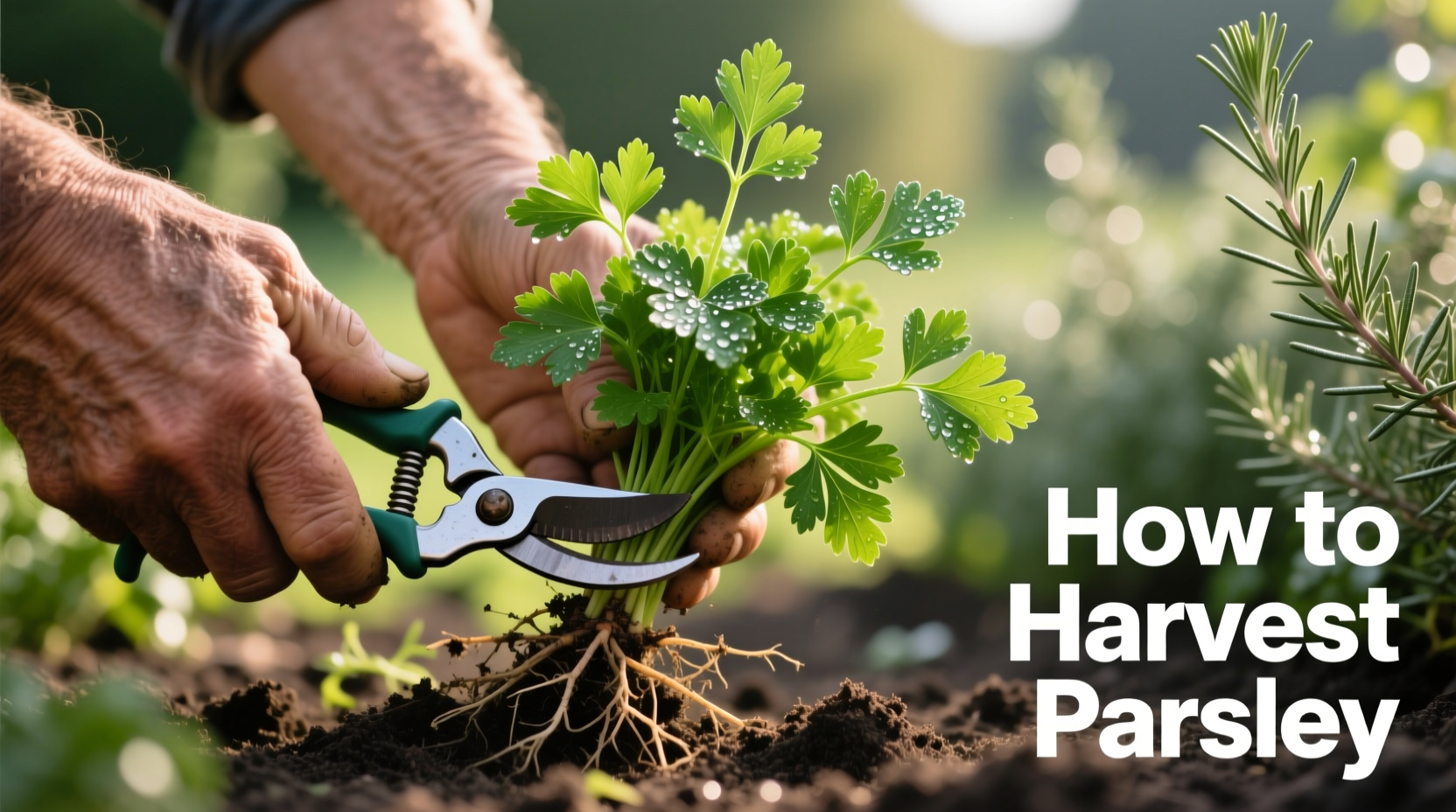 how do you harvest parsley