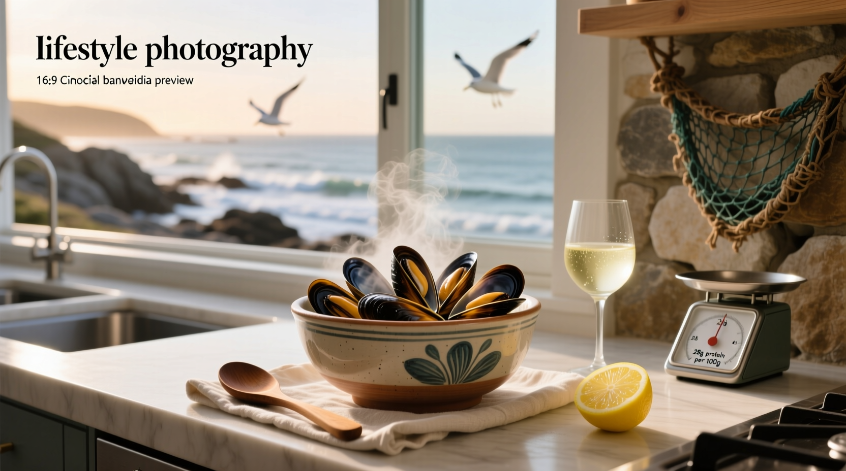 are mussels high in protein