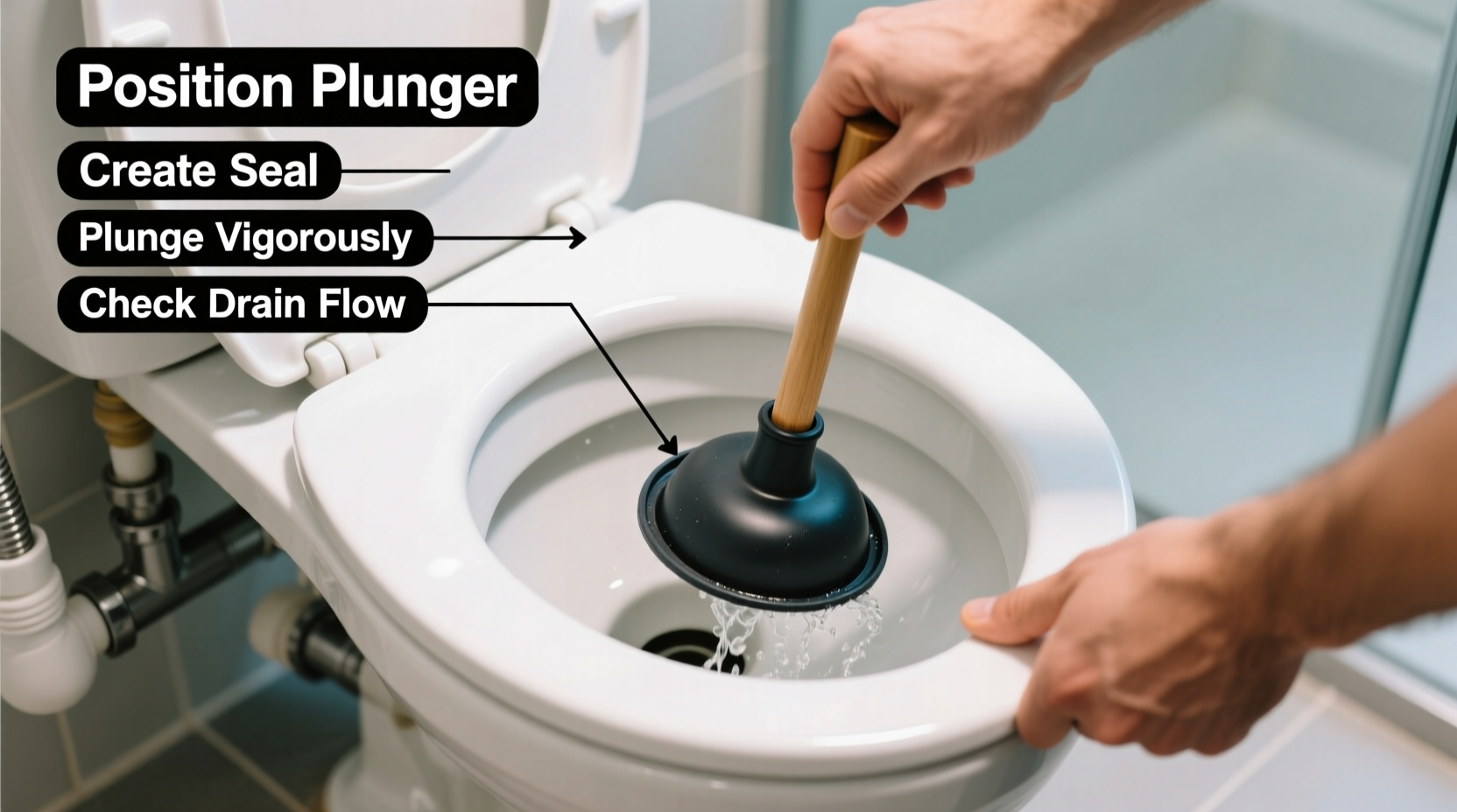 mastering toilet plumbing a step by step guide to using a plunger effectively