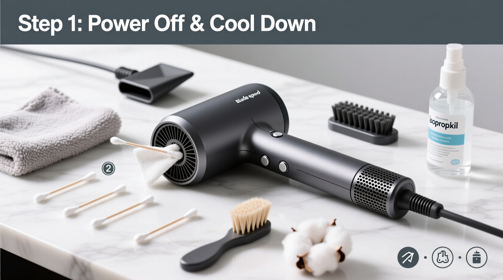 step by step guide to safely clean and maintain your bladeless high speed hair dryer