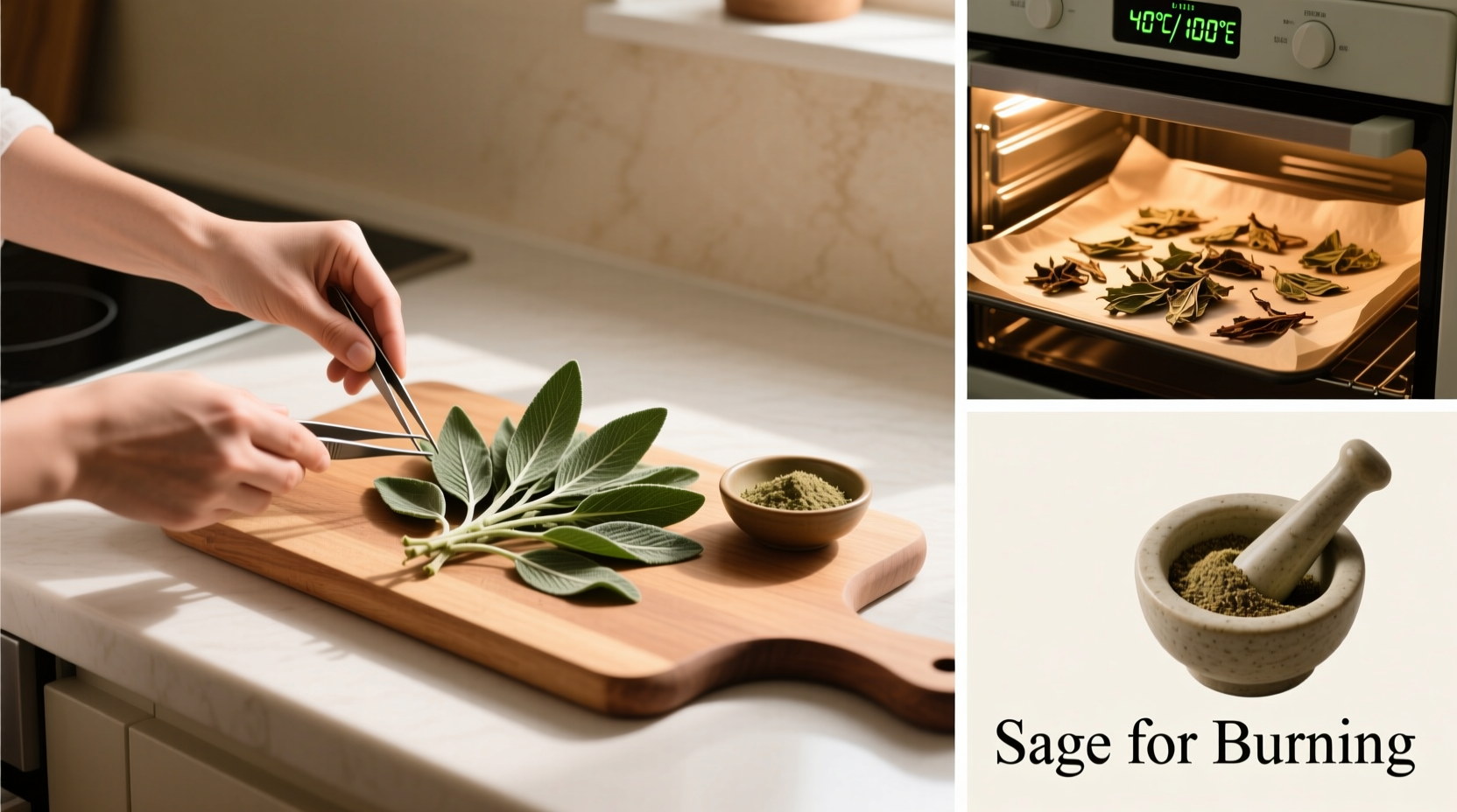 how to dry sage to burn