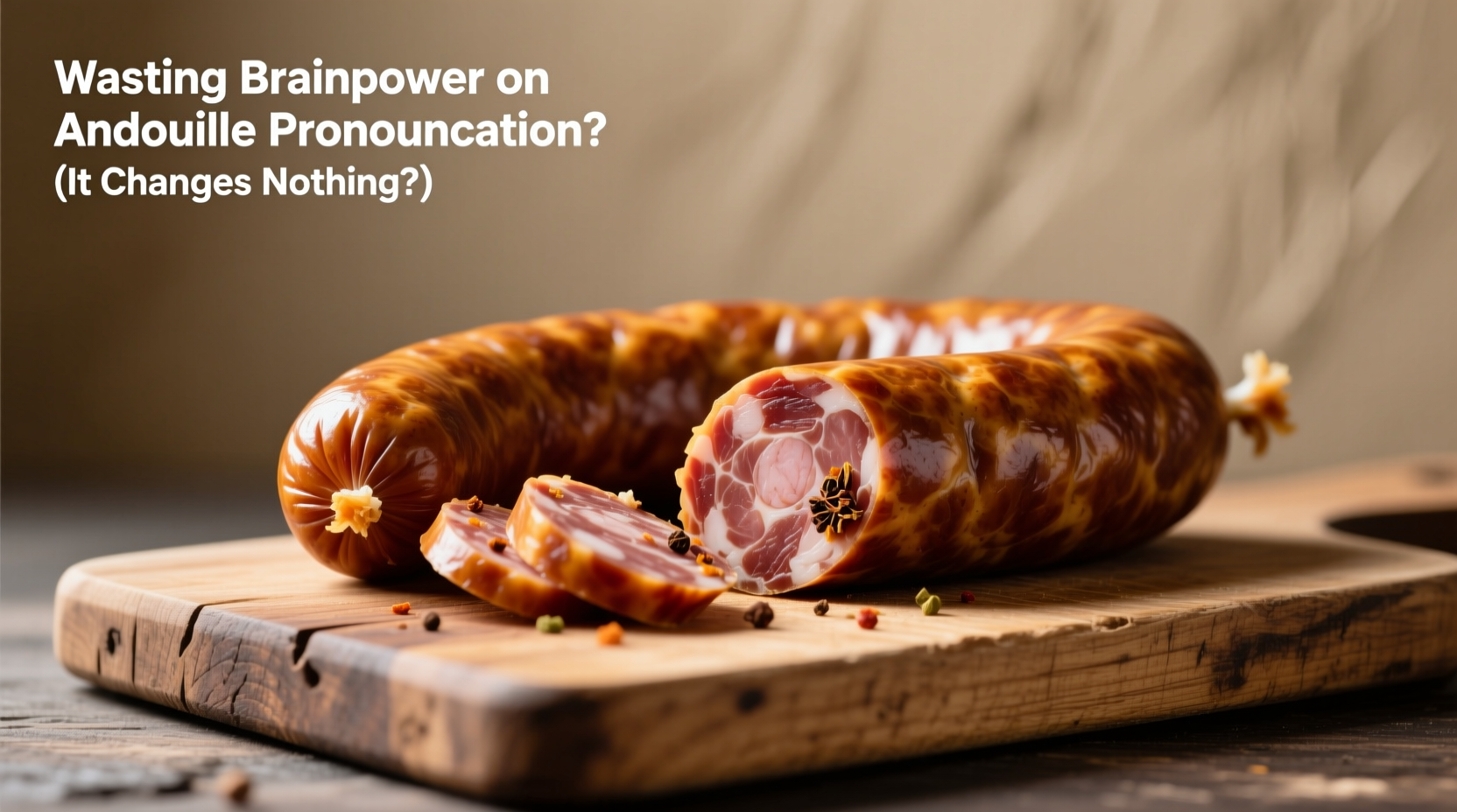 wasting brainpower on andouille pronunciation it changes nothing