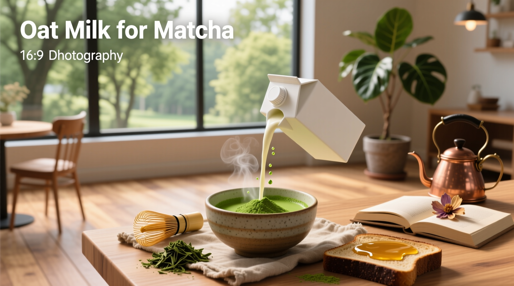 oat milk for matcha lattes