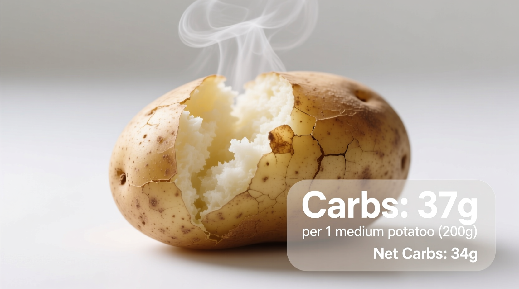 carbs in baked potato