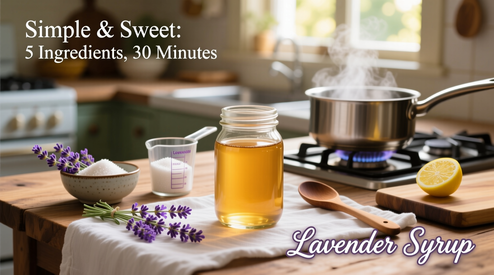 how to make lavender syrup