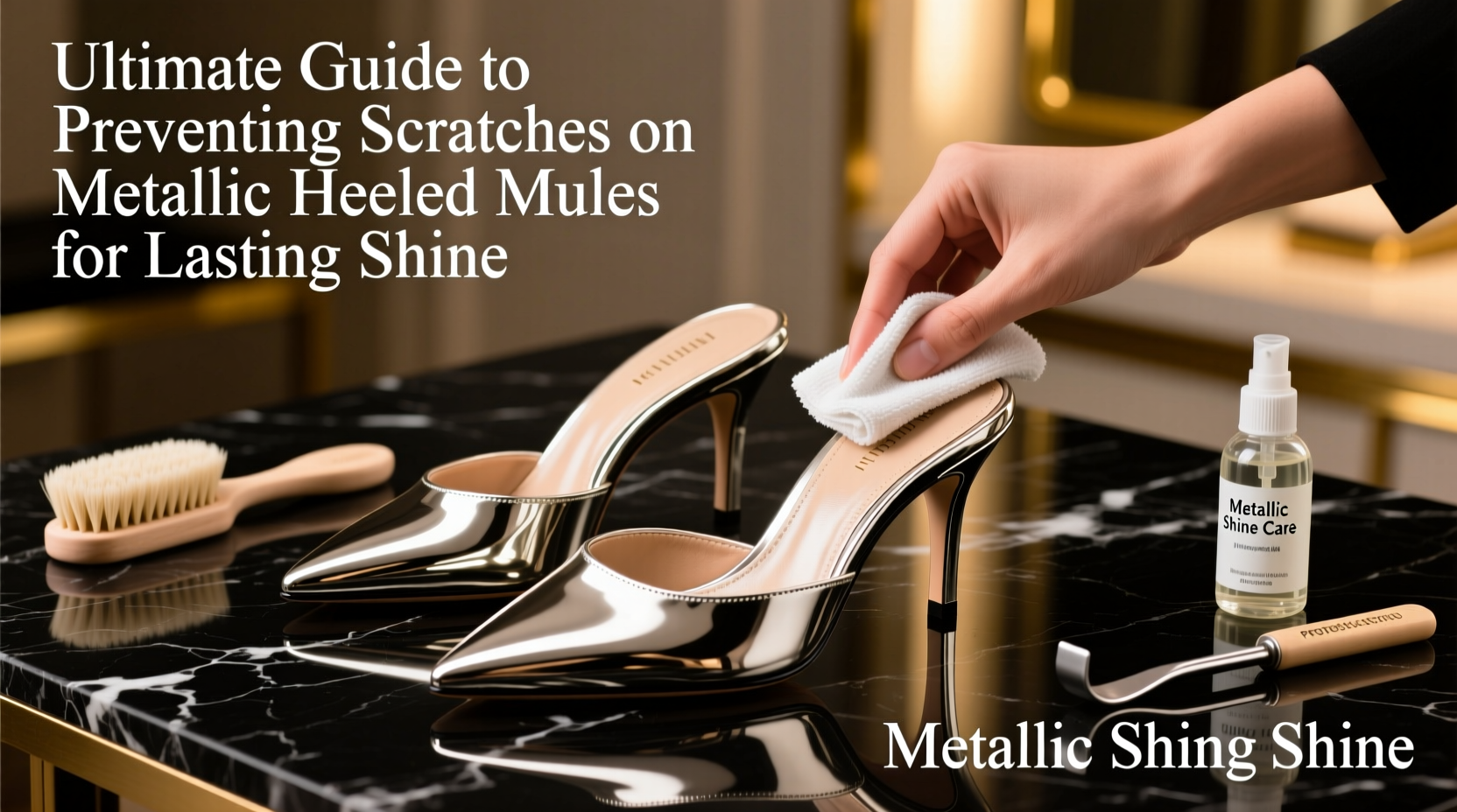 ultimate guide to preventing scratches on metallic heeled mules for lasting shine