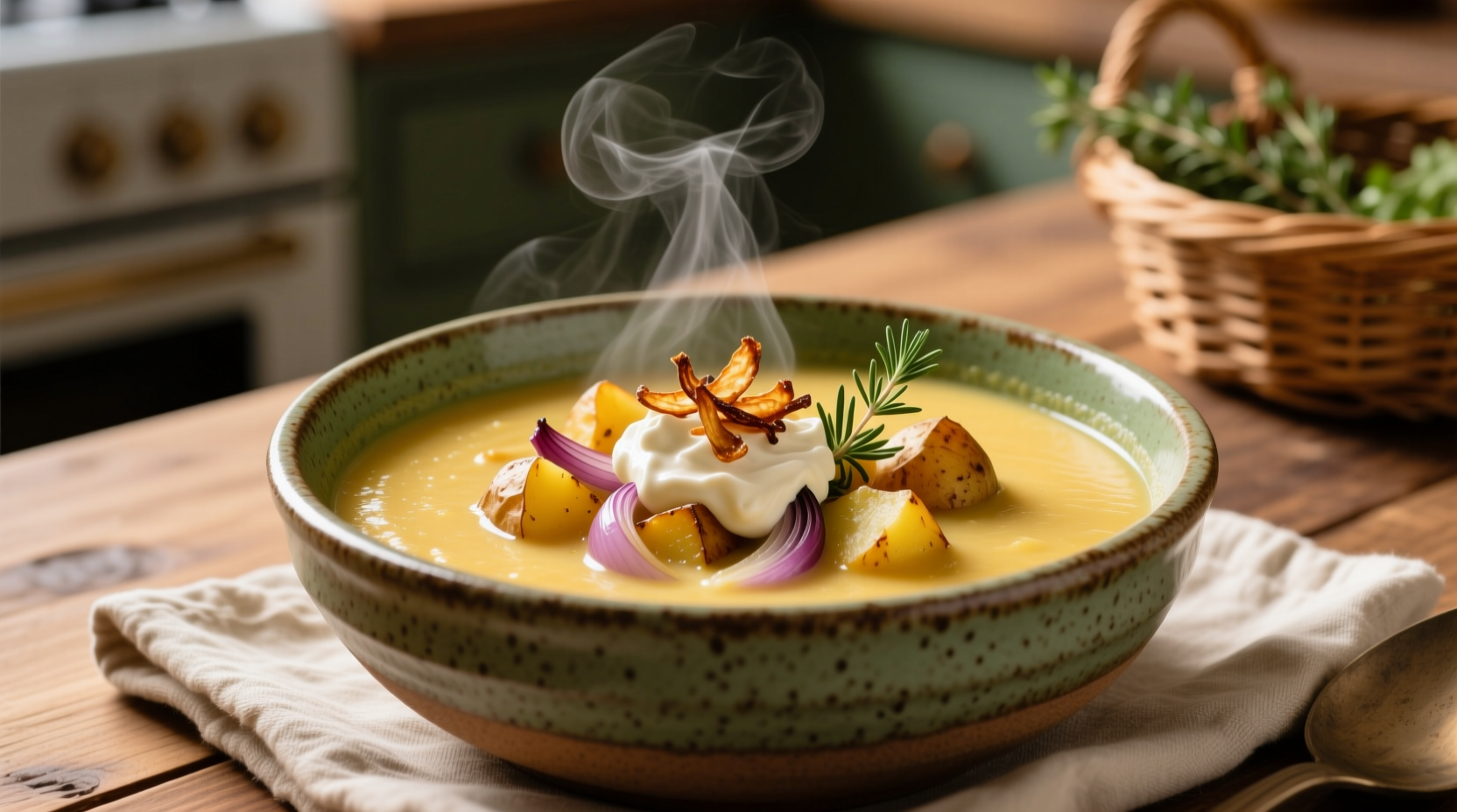 Creamy Vegan Baked Potato Soup Recipe Ready in 45 Minutes