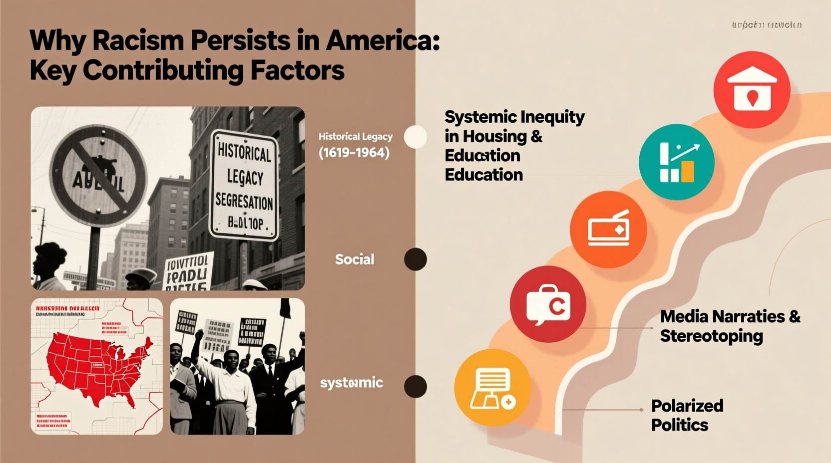 why is racism prevalent in america key contributing factors