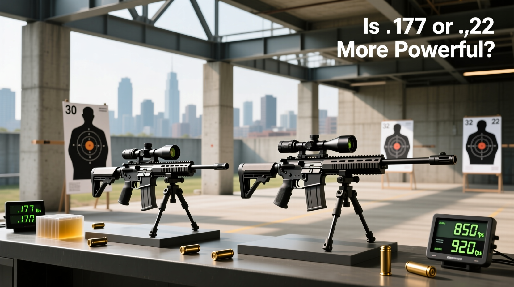 .177 vs .22 air rifle which is more powerful 