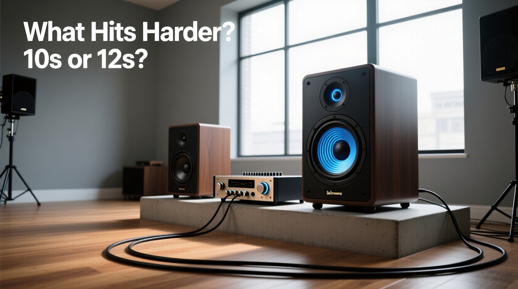 10 vs 12 inch subwoofers which hits harder 