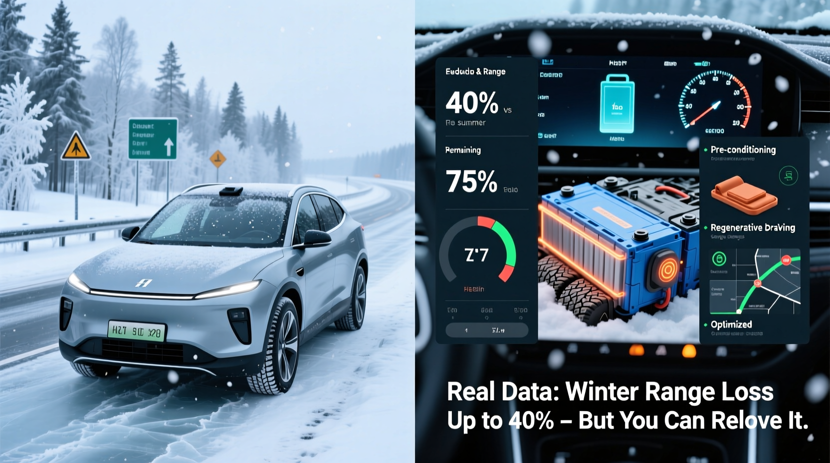 Winter EV Range Loss Test: Real Data, Causes & Mitigation
