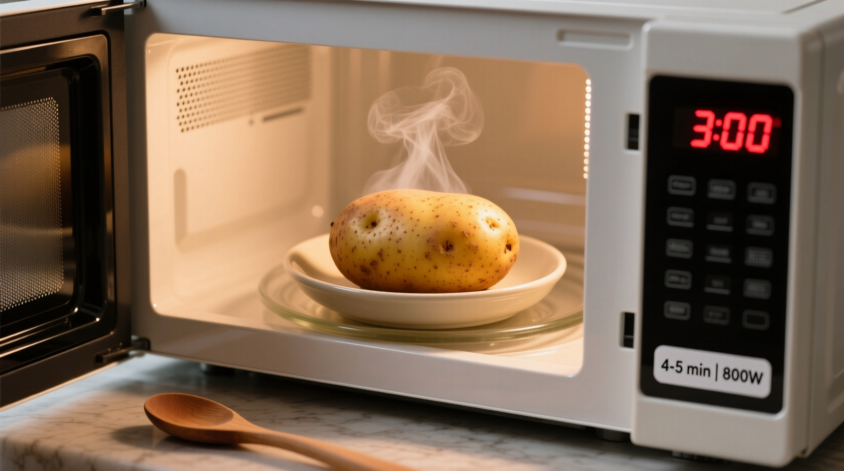 baked potato how long in microwave