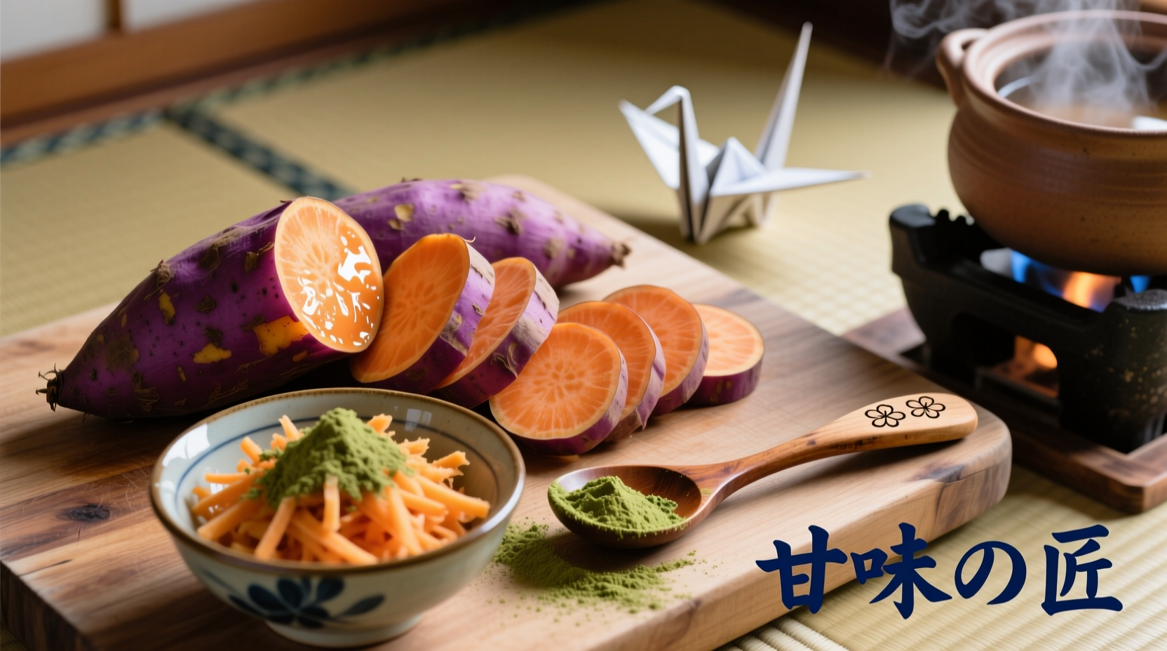 Traditional Japanese sweet potato preparation