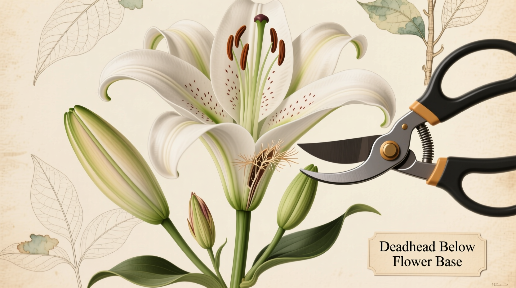 how to deadhead easter lilies
