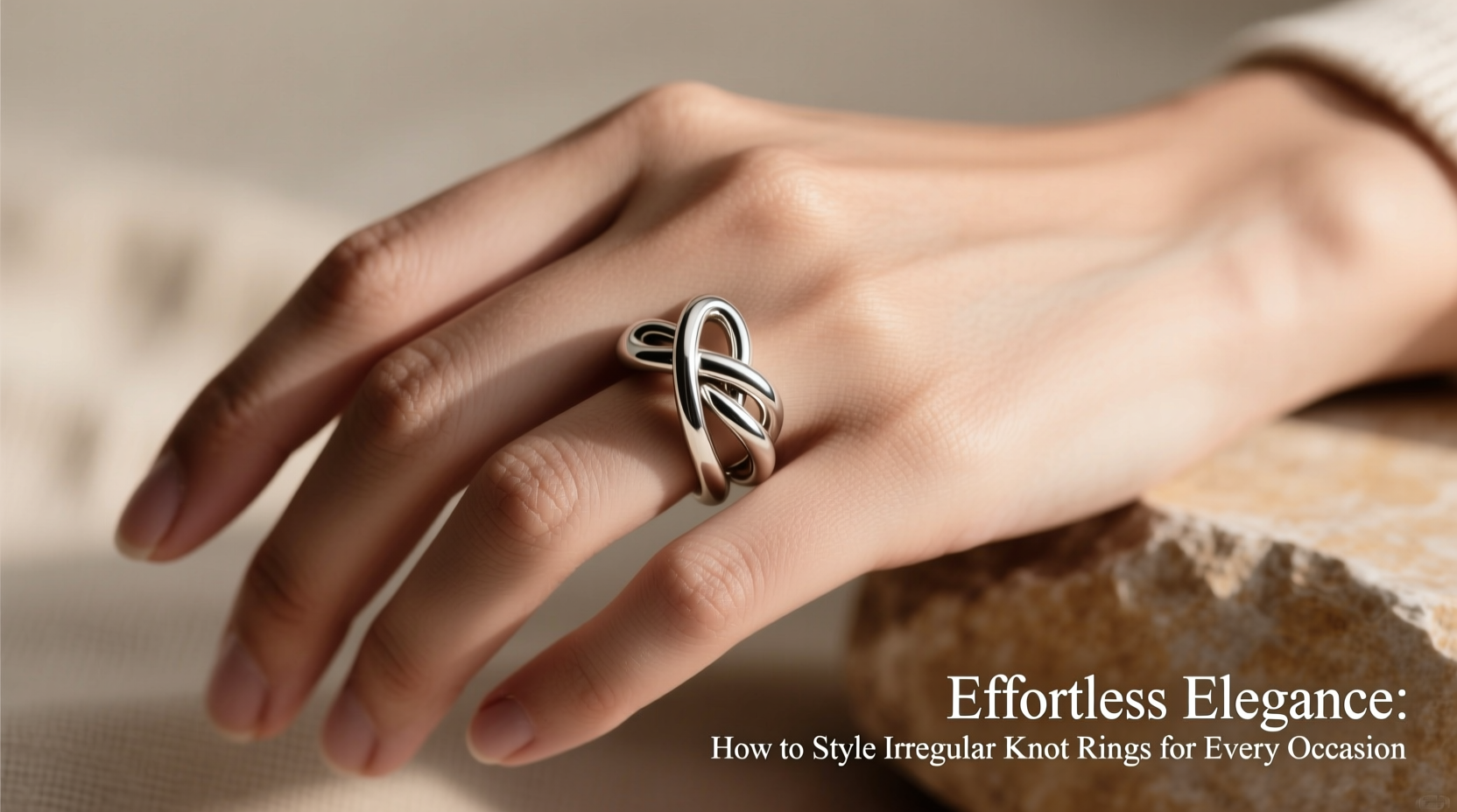 effortless elegance how to style irregular knot rings for every occasion