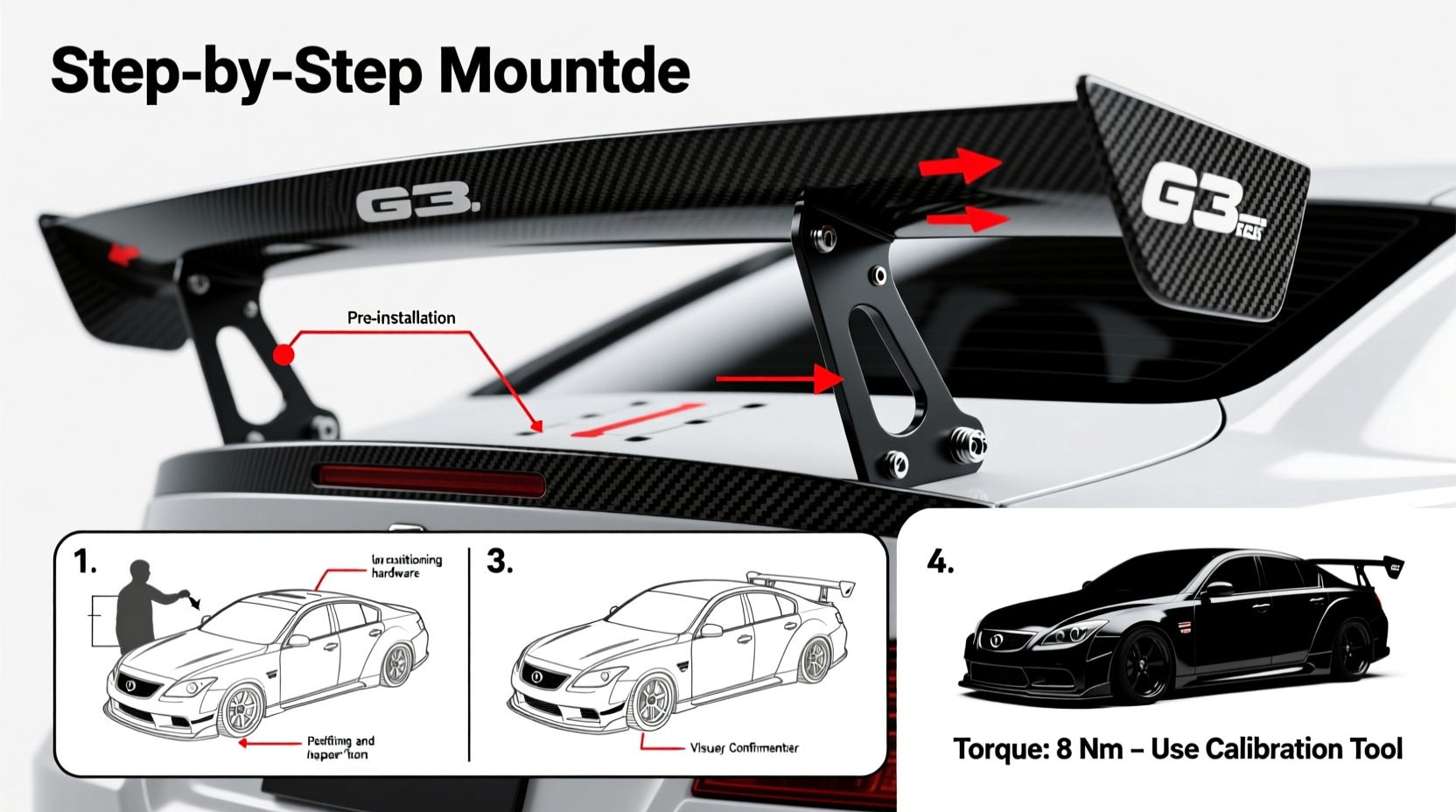g35 carbon spoiler install