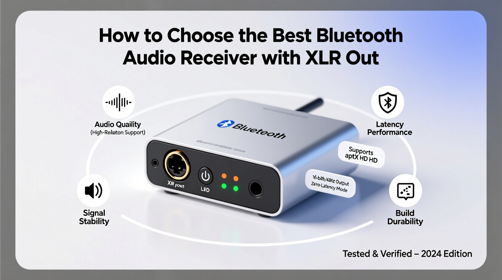 bluetooth audio receiver with xlr out