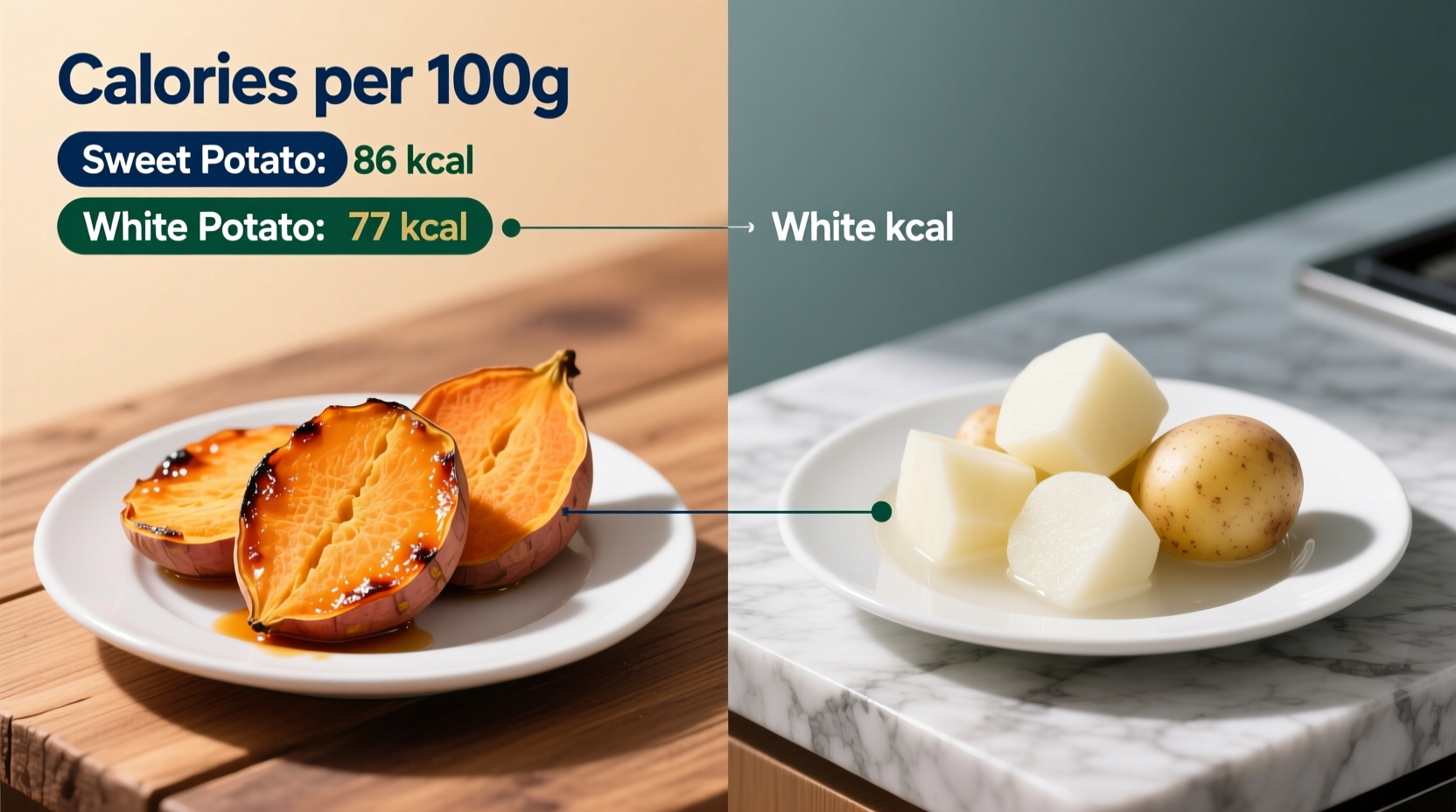 Sweet Potato vs Potato Calories: Complete Nutritional Comparison