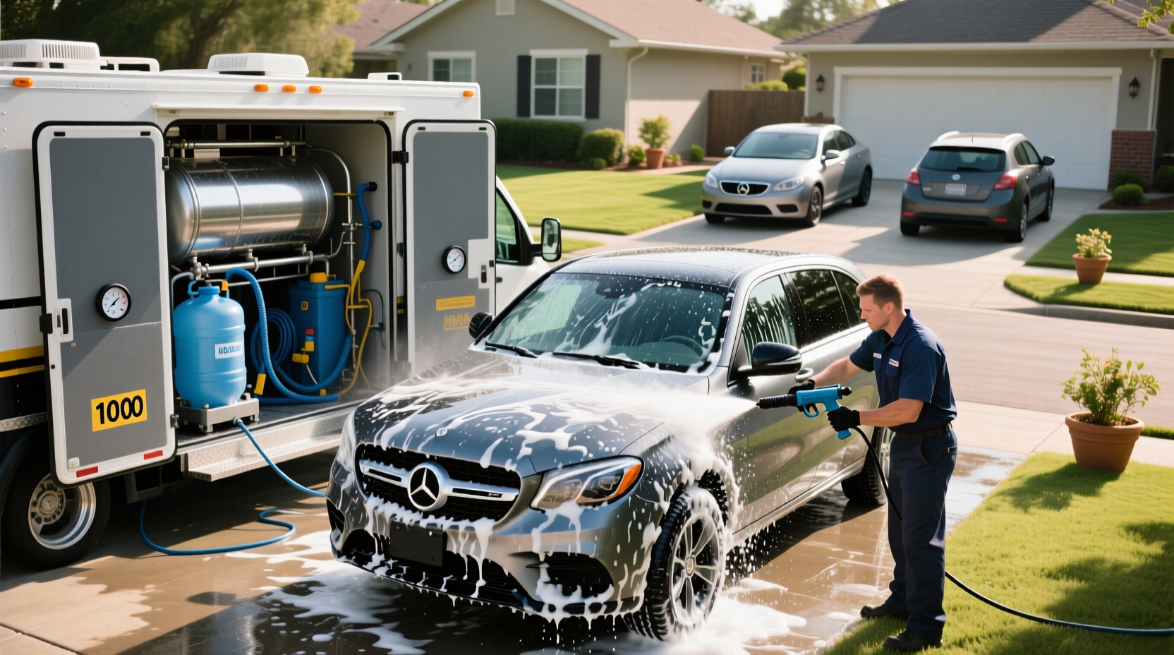 How to Choose Water Tanks for Mobile Detailing & How Many Cars Can I Wash with 100 Gallons?