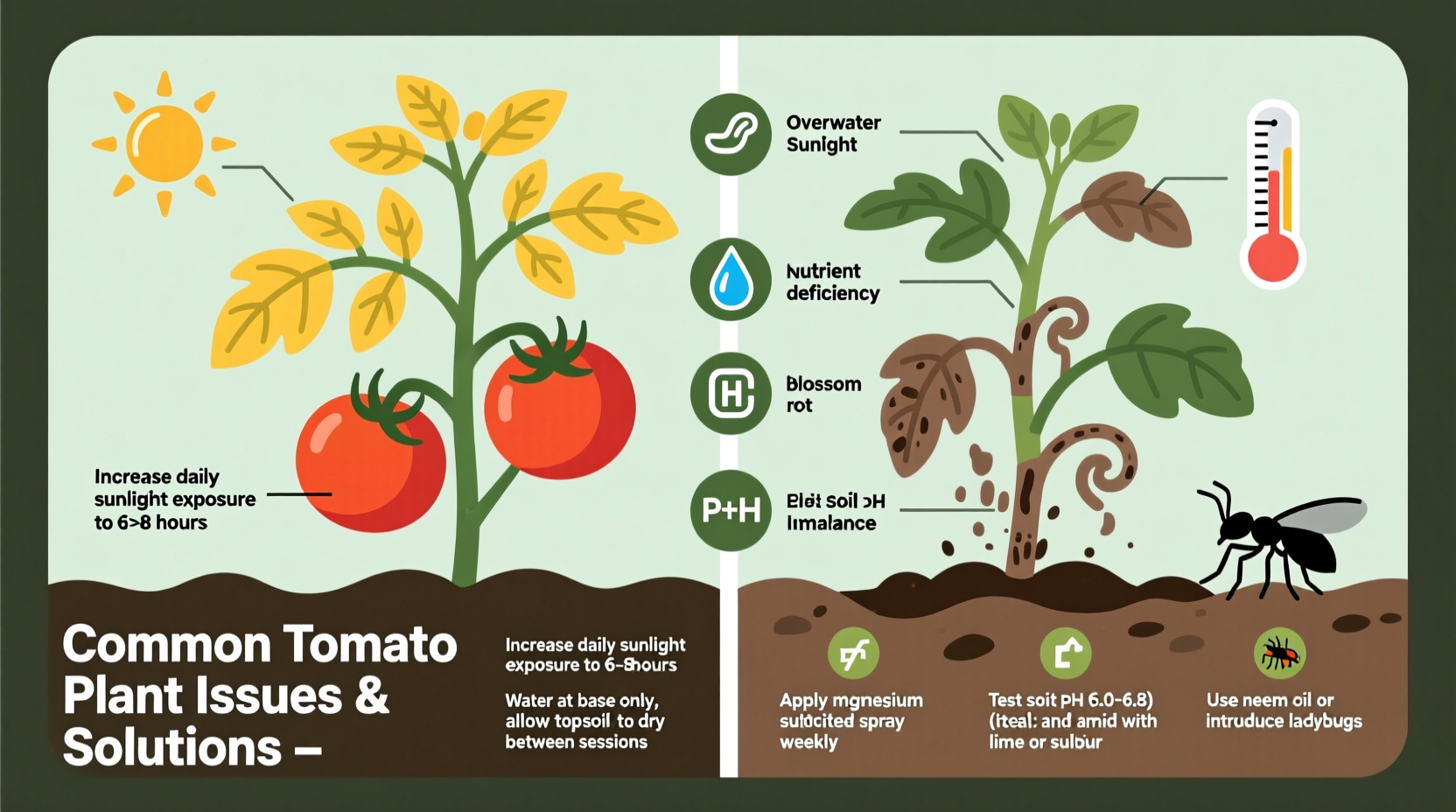 why are my tomato plants unhealthy common issues solutions