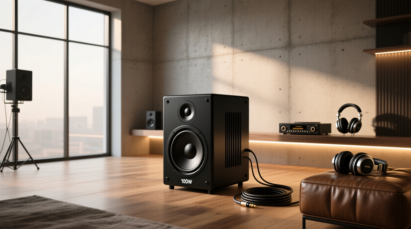 100w amplifier subwoofer setup example