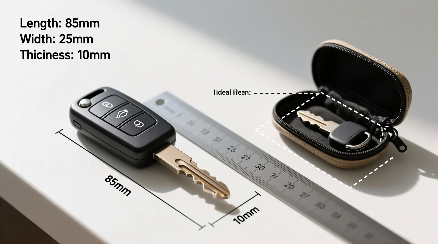 how to accurately measure your car key for a compact protective bag a step by step guide