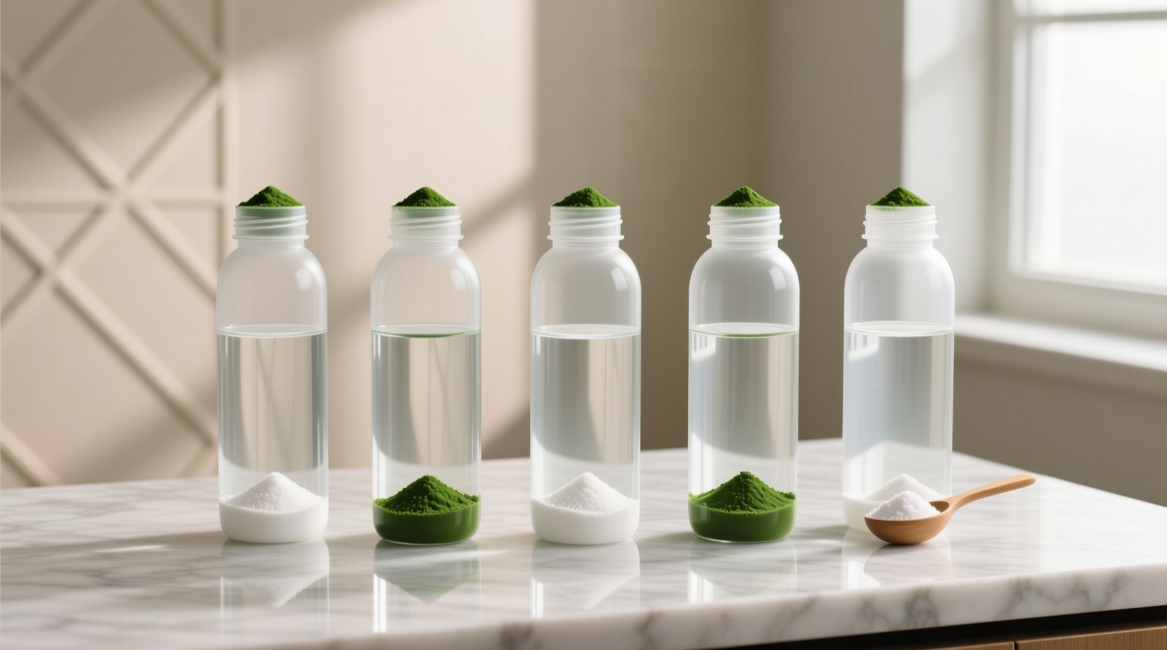 clean re usable water bottles with baking soda and chlo