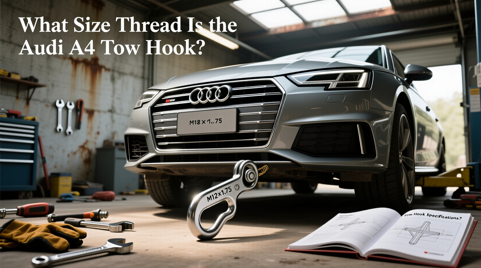 How to Choose Tow Hook for Audi, What Size Thread Is the Audi A4 Tow Hook?