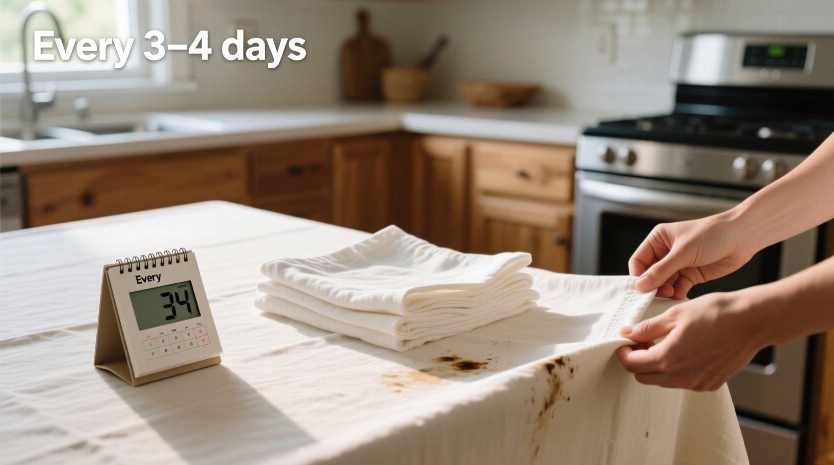 how often to wash table linens