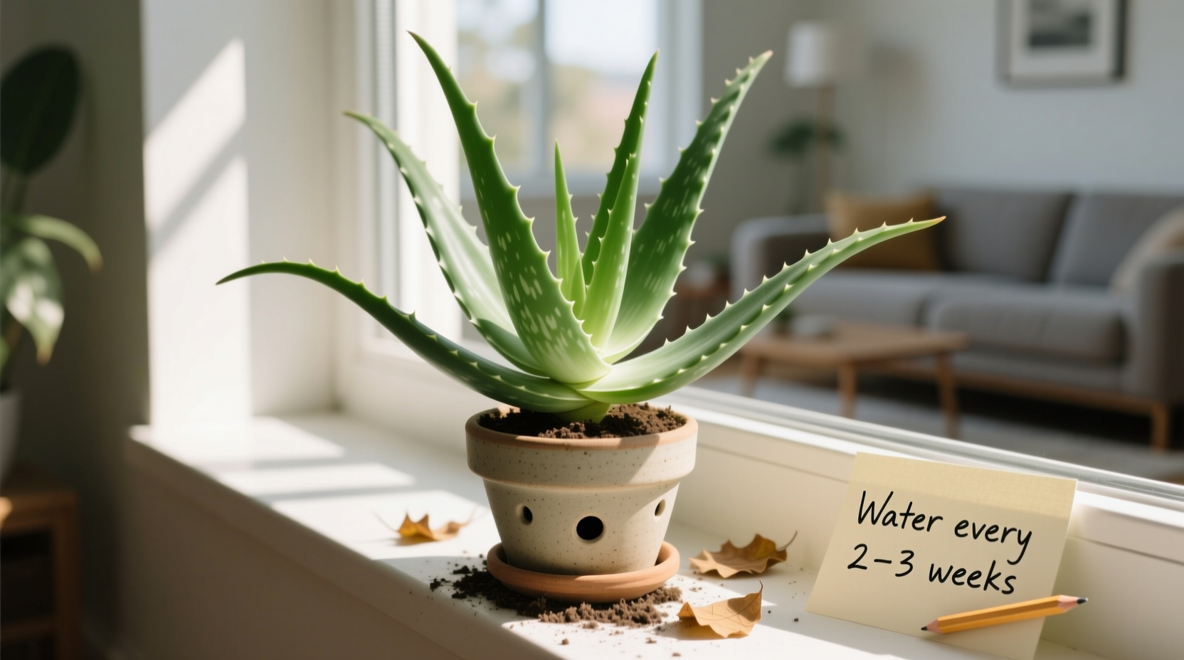 how to care for aloe indoors