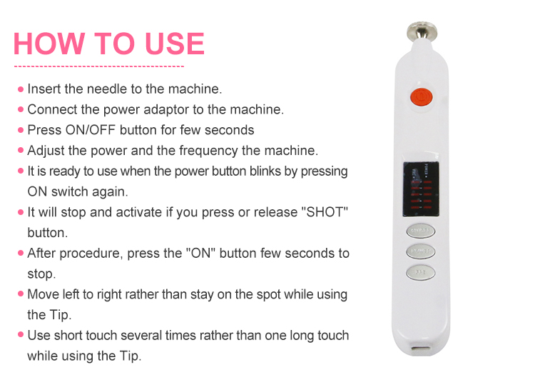 Portable facial laser stretch marks mole tattoo acne removal freckle pen plasma pen