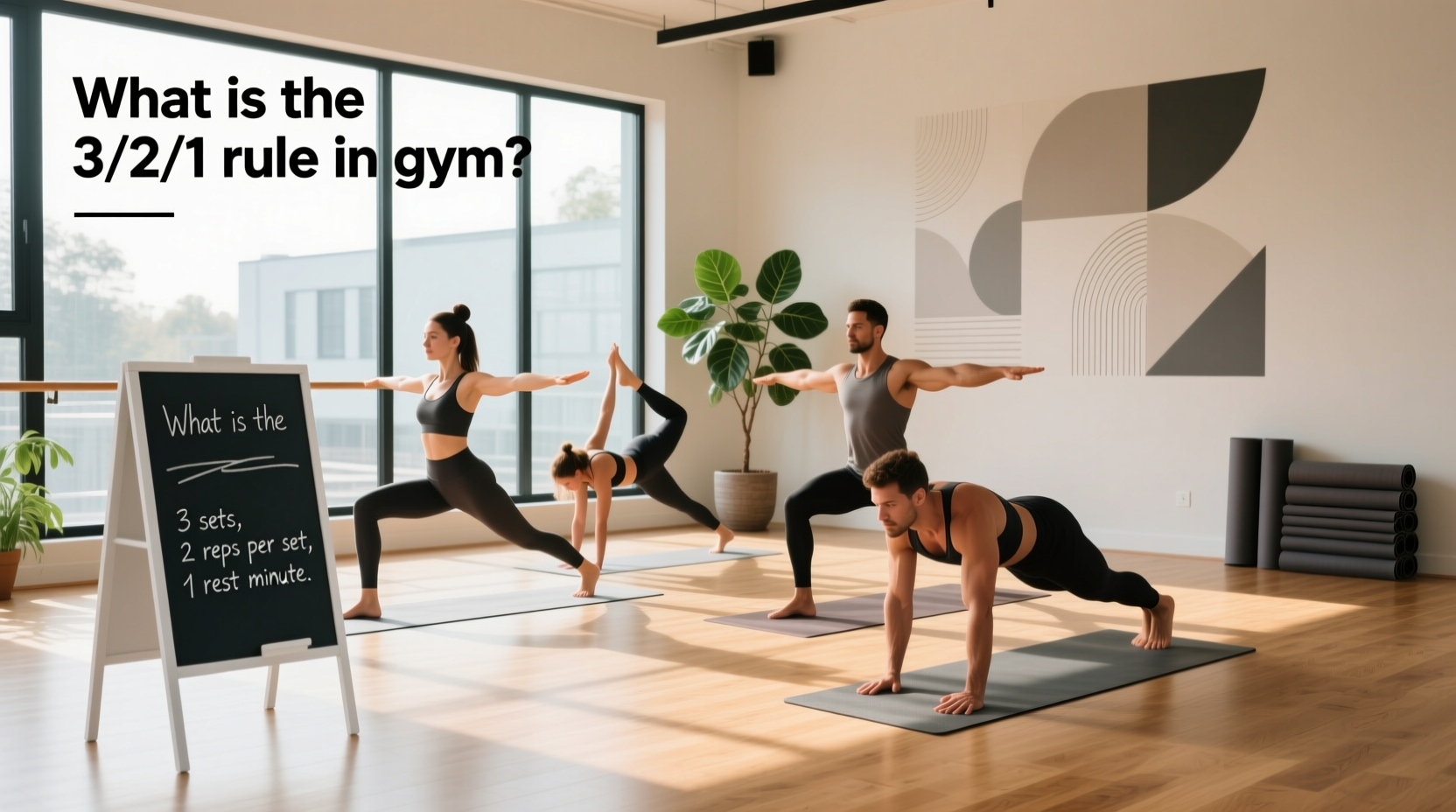 3/2/1 gym rule yoga strength training