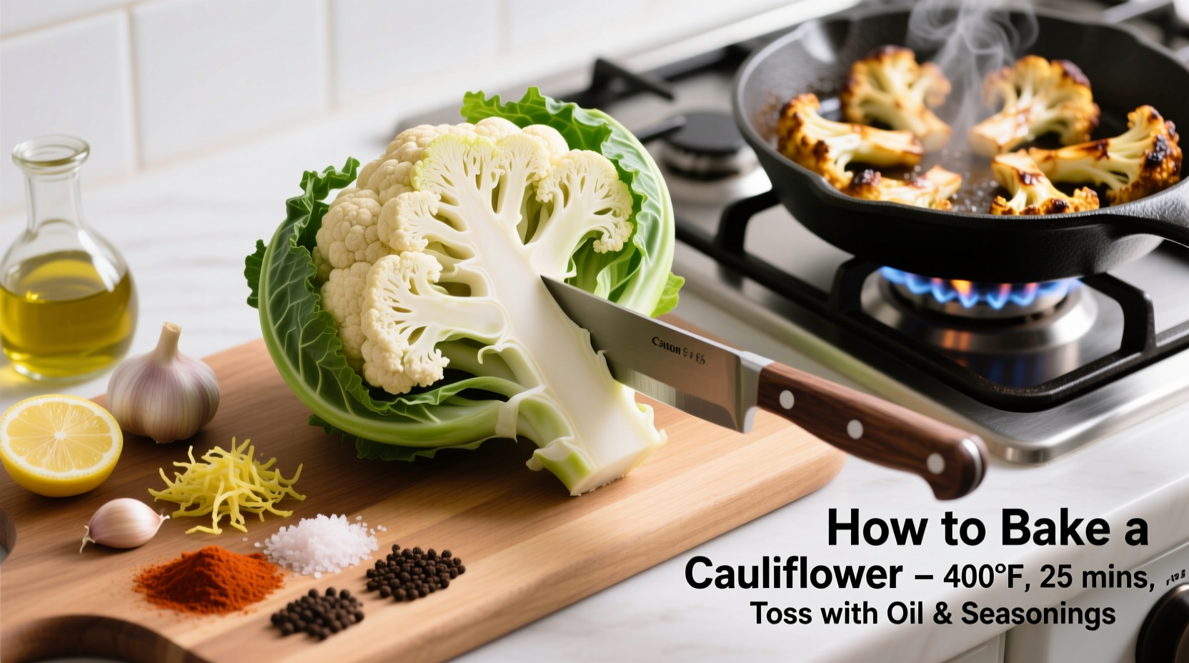 how to bake a cauliflower
