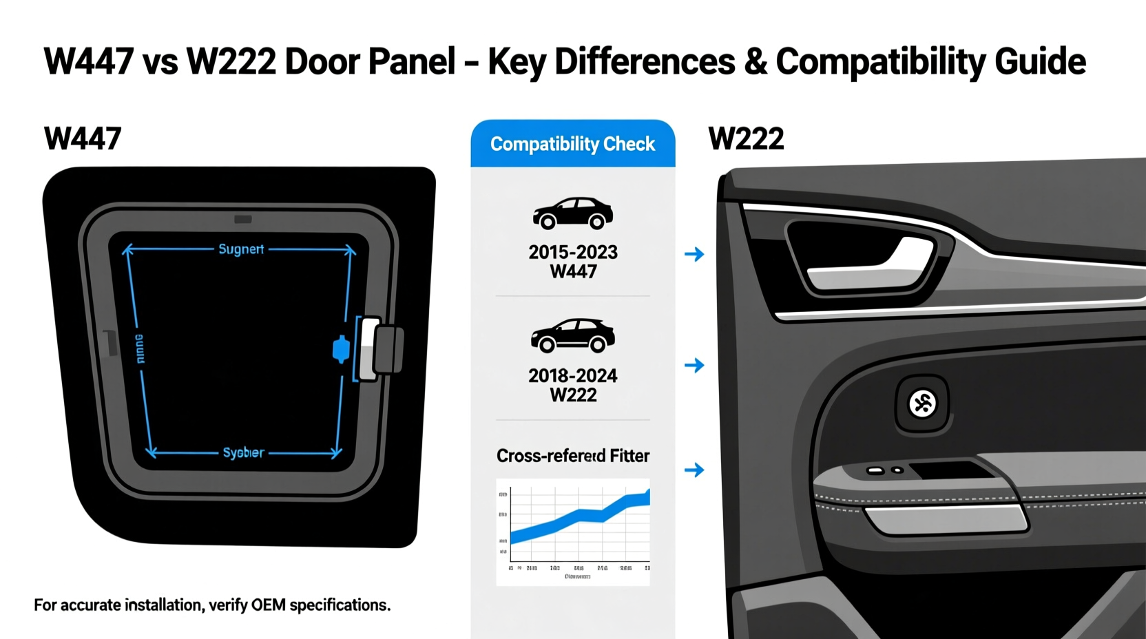 W447 vs W222 Door Panel: Key Differences & Compatibility Guide