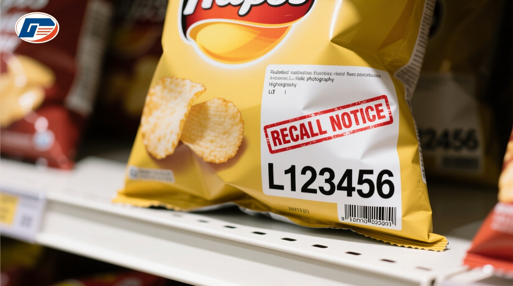 How to identify recalled potato chip packaging with lot numbers