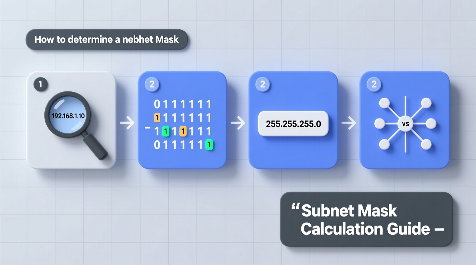 a step by step guide to determining the subnet mask from an ip address